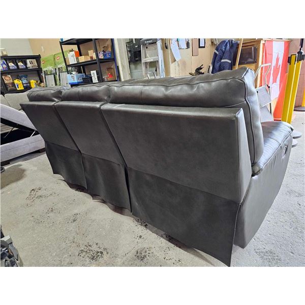 Brown Manual Reclining Sofa