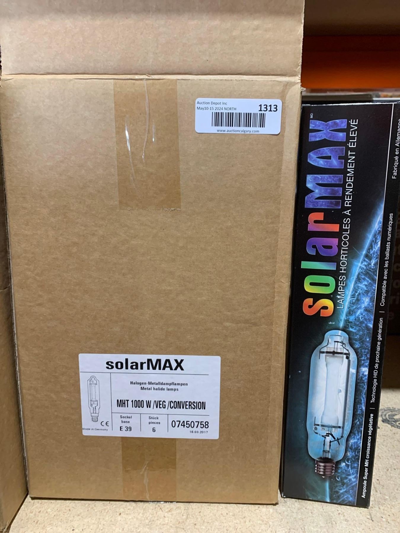 Solarmax Ink SolarMax 1000w Metal Halide Horticultural Bulb, pack of 6 - A D Auction ...