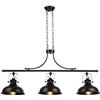 Image 1 : GZBtech Vintage 3-Light Pendant Lighting Fixture, 59.06'' H Adjustable Rustic Hanging Billiard Light