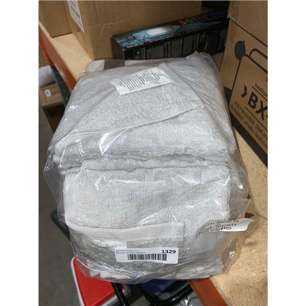 Set of 6 Towel Sets 2 Bath Towels, 2 Hand Towels & 2 Wash Cloths White