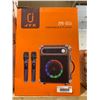 Image 1 : JYX Karaoke Machine with Two Wireless Microphones, Portable Bluetooth Speaker with Bass/Treble Adjus