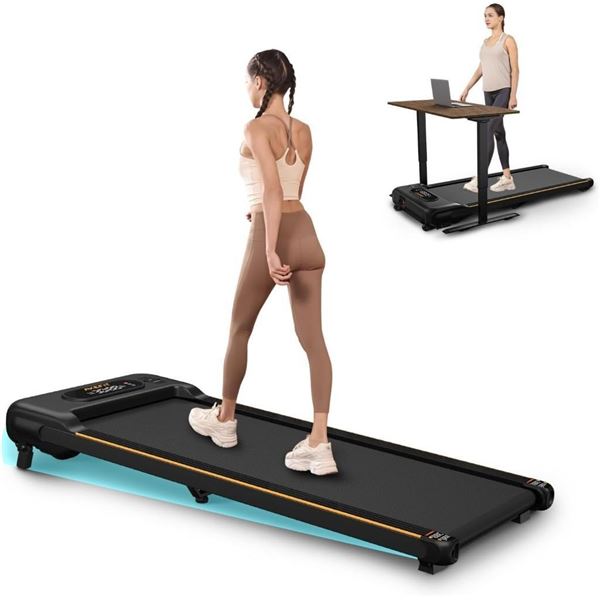 Walking Pad with Incline, Under Desk Treadmill for Home Office, 2.5HP Portable Treadmills with Panel