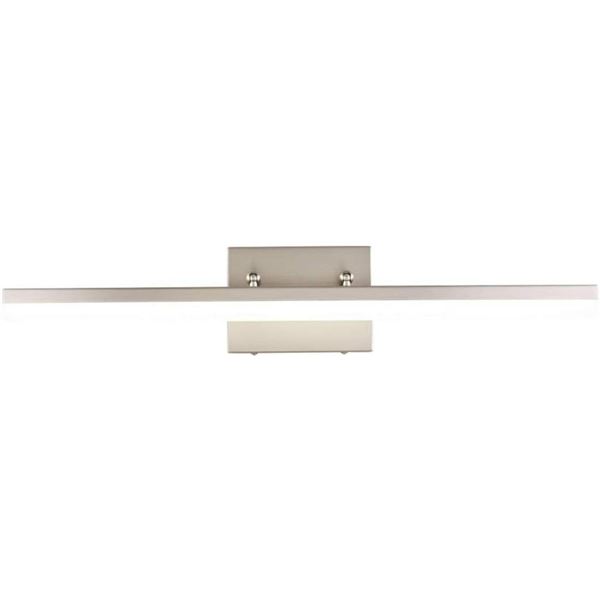 Mirrea 24in Modern LED Vanity Light for Bathroom Lighting Dimmable 24w Brushed Nickel (Cold White 50