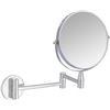Image 1 : Amazon Basics Wall-Mounted Vanity Mirror - 1X/5X Magnification, Chrome - Not exact as Stock Photo