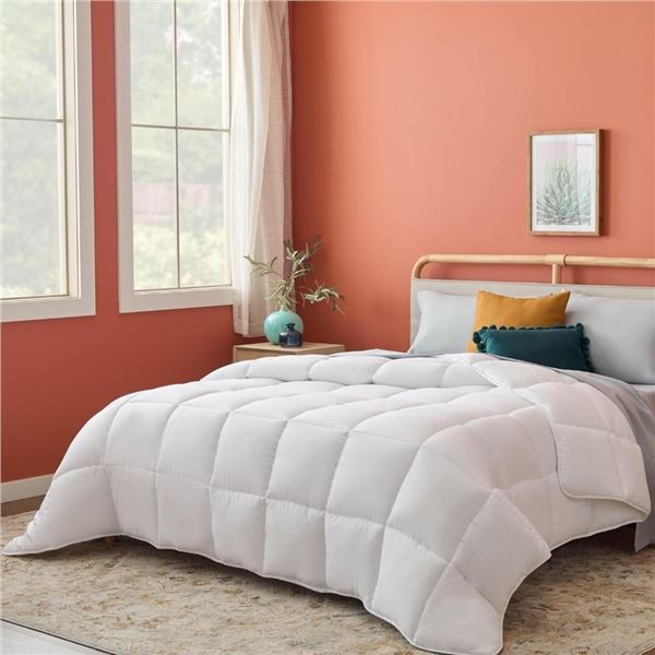 LINENSPA All Season Hypoallergenic Down Alternative Microfiber Comforter - Full - White