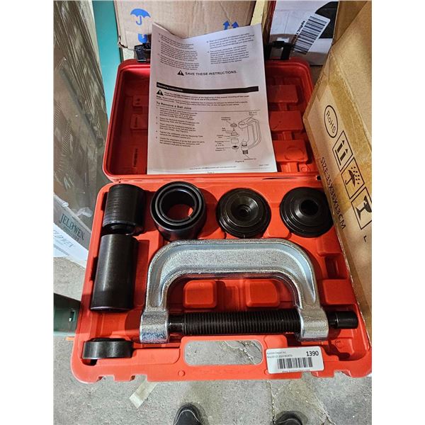 AHMUYYT Heavy Duty Ball Joint Press & U Joint Removal Separator Tool Kit with 4x4 Adapters, for Most