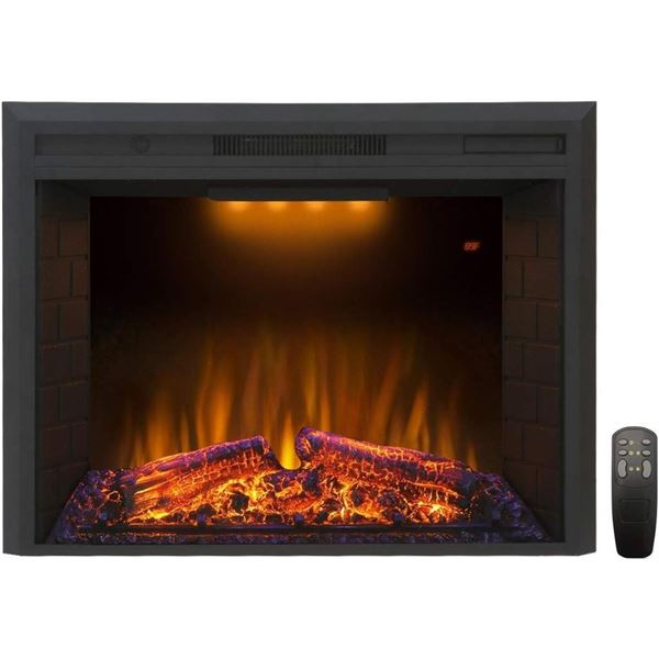 Houselux Trim 28 Black Built In Fireplace paXN8M5JS52