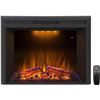 Image 1 : Houselux Trim 28 Black Built In Fireplace paXN8M5JS52