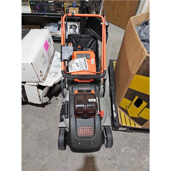 BLACK+DECKER�20-inch 60V Lithium Ion Cordless Electric Walk Behind Push Mower with (2) 2.5
