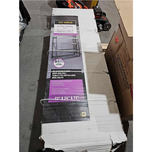 Co-op Gold 4 Tier Metal Storage Shelf