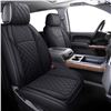 Image 2 : 4 pc Leather Front Seat Covers for Pickup Truck  - Set of 2