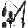 Image 1 : Jeemax PC24 Condenser Microphone 192KHz/ 24Bit USB Microphone Kit for PC Computer,  with Adjustable 