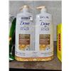 Image 1 : Dove Derma Care + Scalp 2-in one Shampoo & Conditioner 2x1.18L