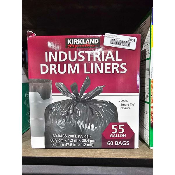 Kirkland Industrial Drum Liners 55 Gallon - 60 Count