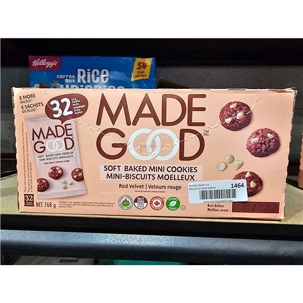 Made Good Soft Baked Mini Cookies  - Red Velvet 32x24g