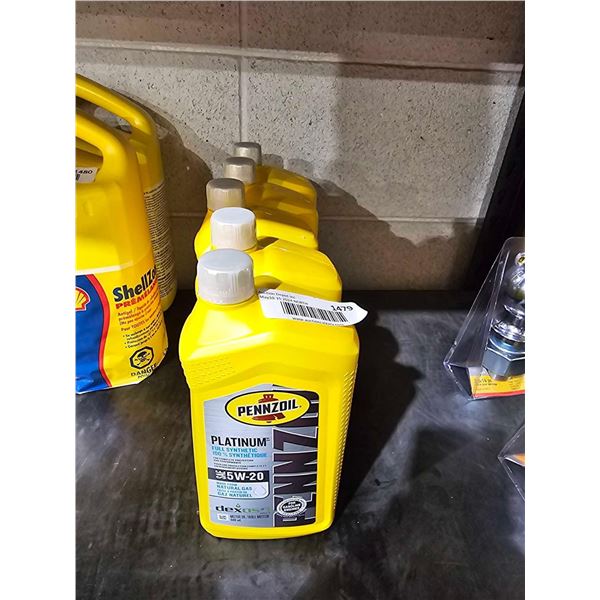 Pennzoil Platinum Full Synthetic SAE 5W-20  Motor Oil 5x946ml
