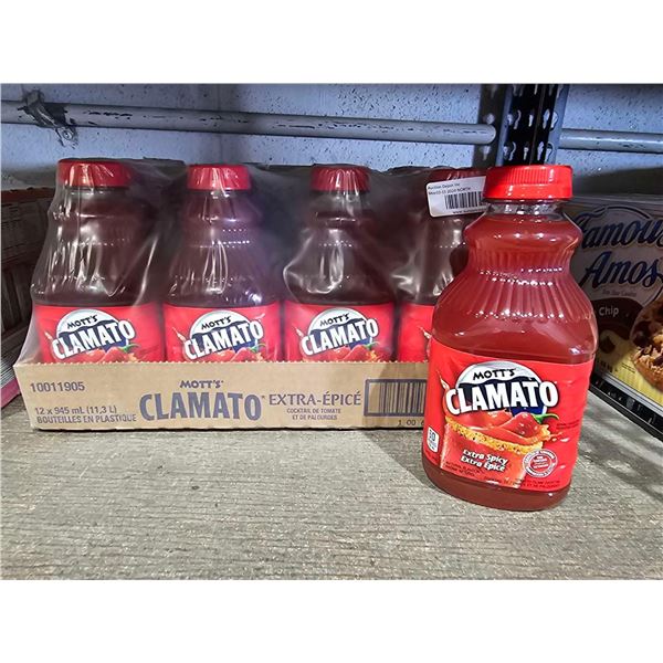 Motts Clamato Extra Spicy 12x945ml