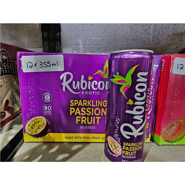 Rubicon Sparkling Passion Fruit Beverage 12x355ml