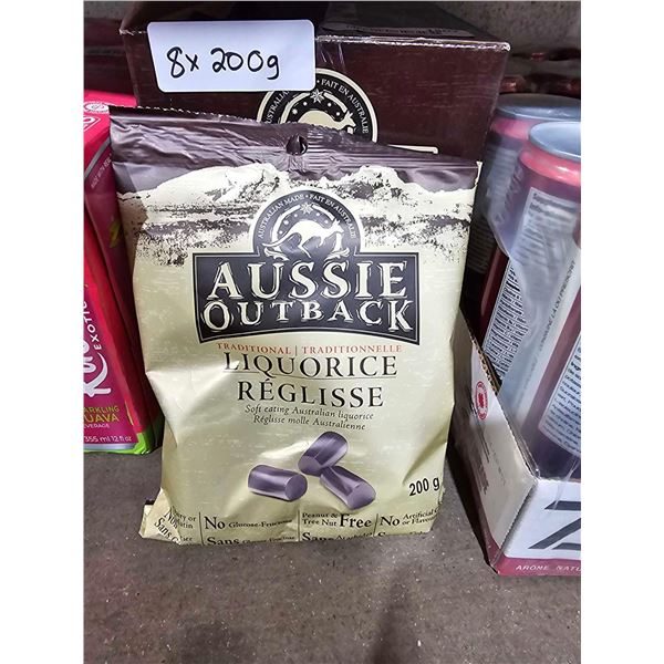 Aussie Outback Traditional Licorice 8x200g