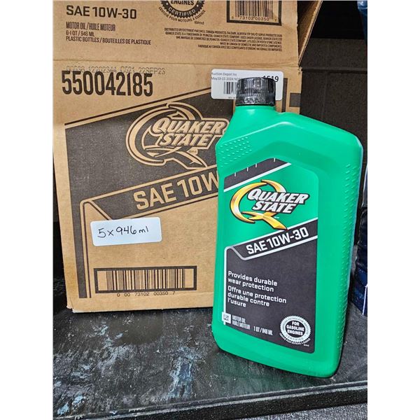 Quaker State SAE 10W-30 Motor Oil 5x946ml