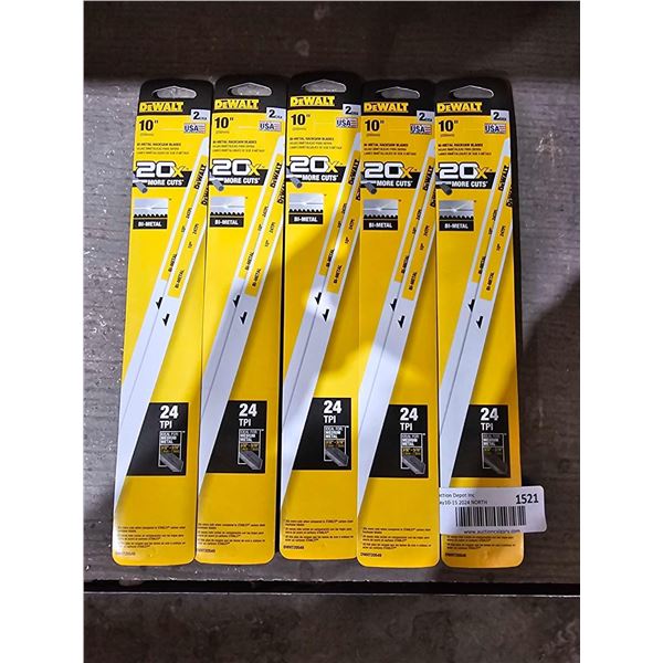 DeWalt 10in Bi-Metal Hacksaw Blades (5 x 2count)