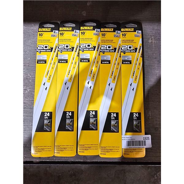 DeWalt 10in Bi-Metal Hacksaw Blades (5 x 2count)