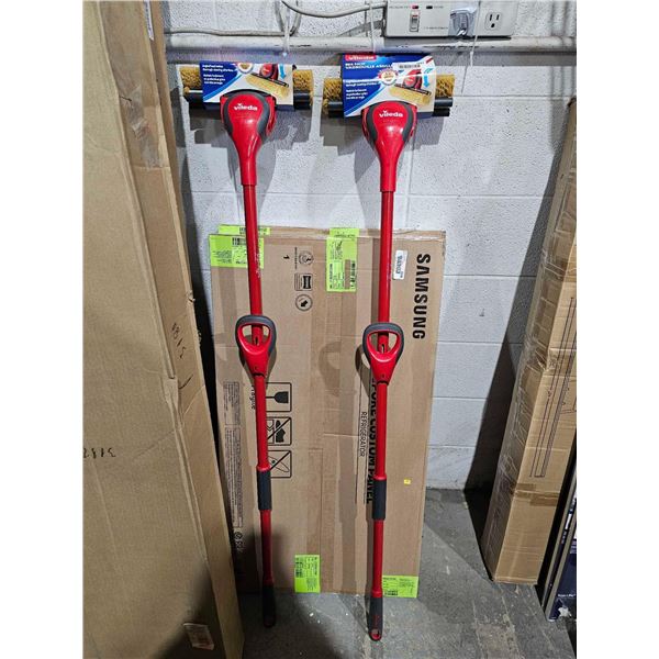 Lot of 2 Vileda Bee Mops