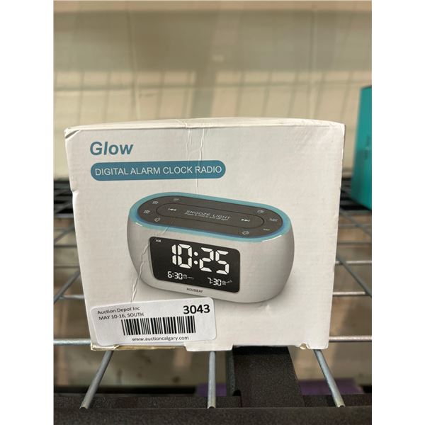 Glow digital alarm clock / radio