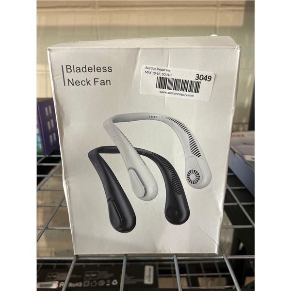 Bladeless neck fan, wearable cooling neck fan