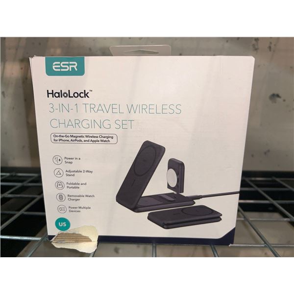 ESR Halo Lock 3-in-1 travel wireless charging set