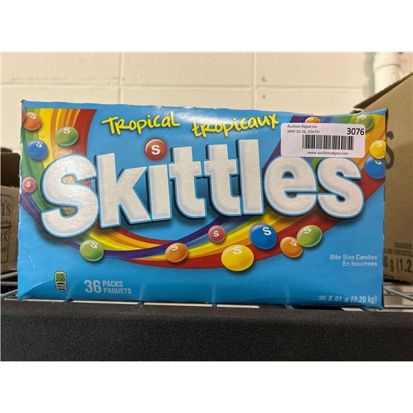 Skittles tropical fruit flavor 36x61g
