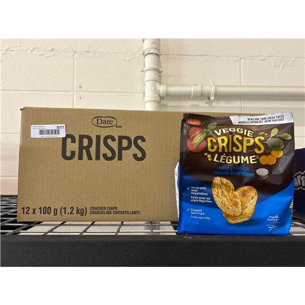 Dare zesty ranch veggie crisp snacks 12x100g