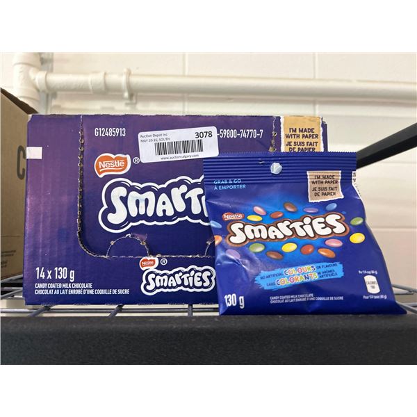 Smarties candy coated milk chocolates 14x130g