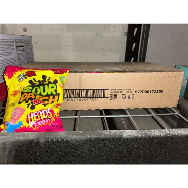 Sour Patch Kids Heads sour gummy candies 12x154g