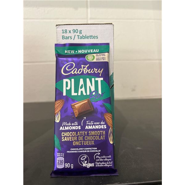 Cadbury plant based chocolate bars 18x90g