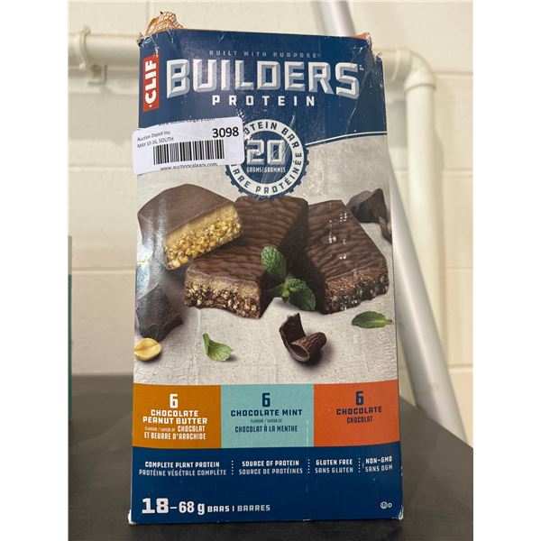 Clif Builders protein bars variety pack 18x68g