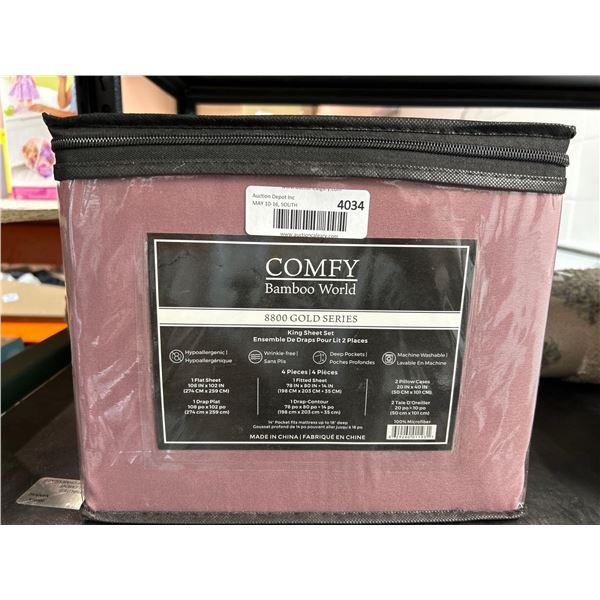 Comfy Bamboo World 8800 gold series King size sheet set