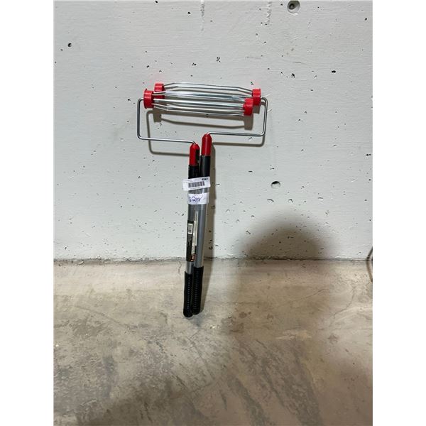 Lot of 2 adjustable paint roller frames, extends up to 40" long