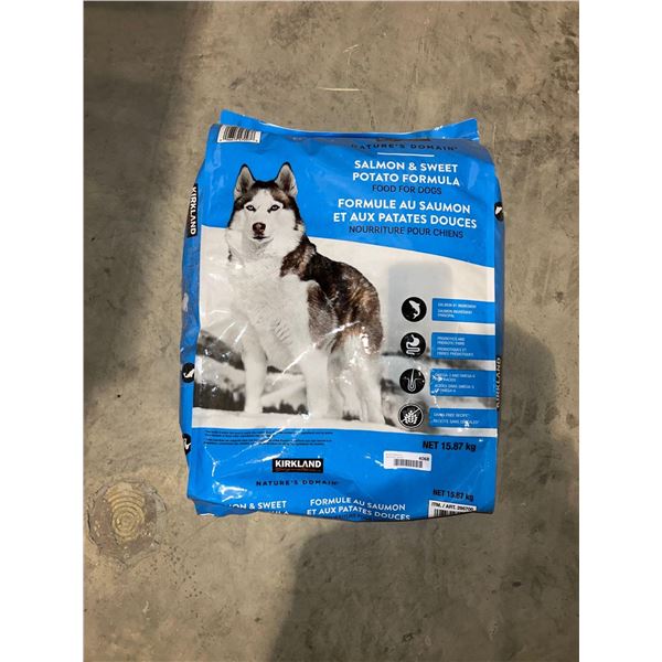 Kirkland signature salmon & sweet potato dog food 35lb