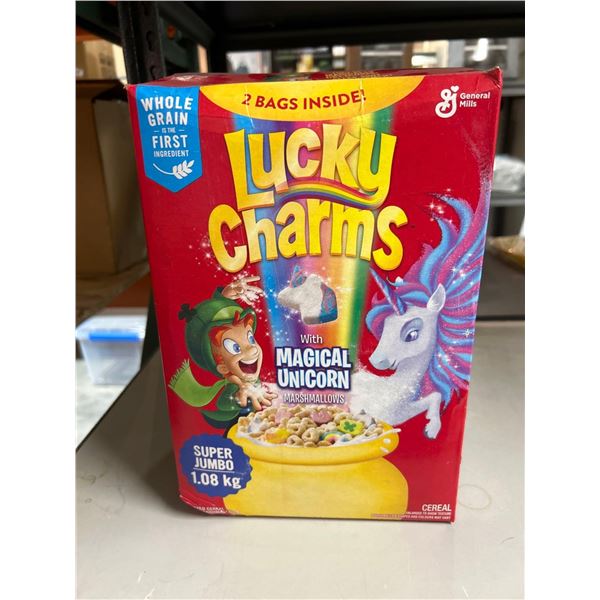 Lucky Charms breakfast cereal super jumbo box 2.5lb