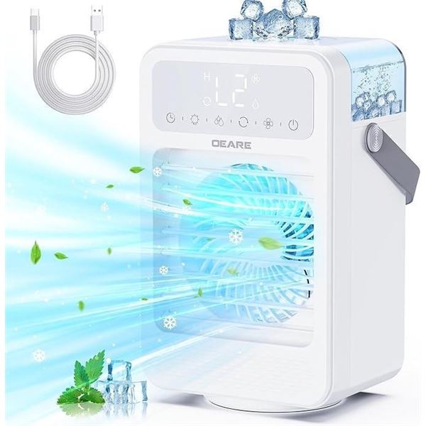 Mini Air Conditioner Fan Suitable for Home Office Bedroom