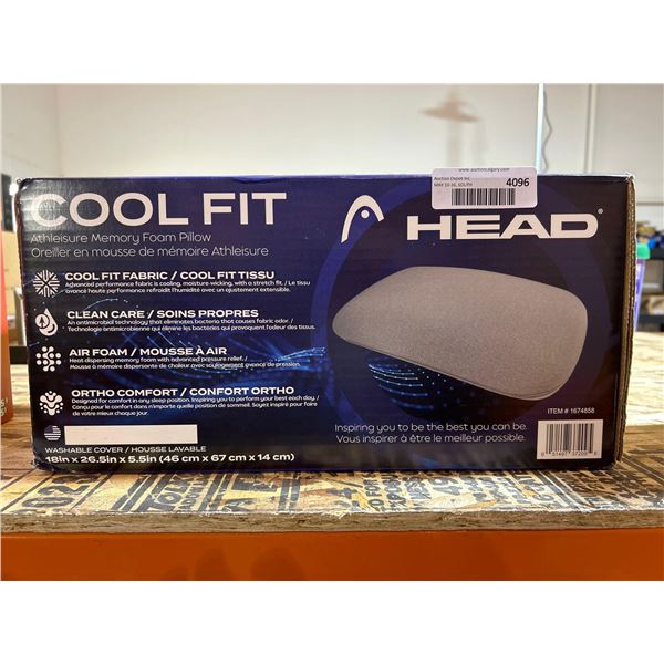 HEAD cool fit athleisure memory foam pillow