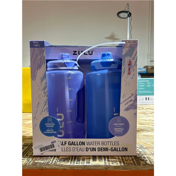 Zulu half gallon water bottle. Pack of 2