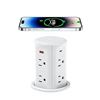 Image 1 : ANNQUAN 3" Pop Up Countertop Receptacle with 4 USB Ports 15W Wireless Charger,Max 20W Power Delivery