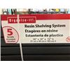 Image 2 : Organize-it! resin shelving system. 5 levels of shelves, 91cm x 46cm x138cm h