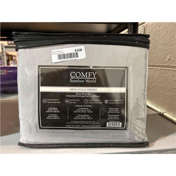 Comfy Bamboo world 8800 gold series Queen size sheet set