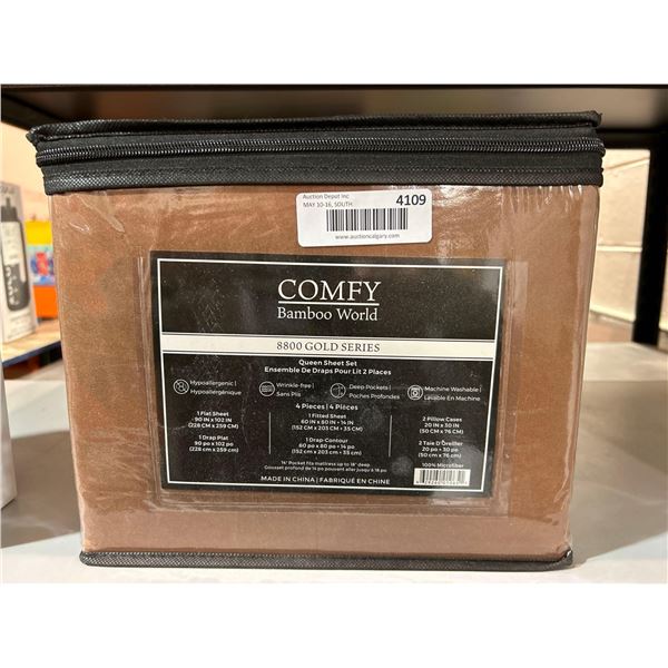 Comfy Bamboo world 8800 gold series Queen size sheet set