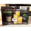 Image 1 : Flameless LED mood candles, pack of 3