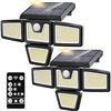 Image 1 : Kasonic outdoor solar powered LED sensor light, pack of 2