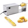 Image 1 : Zz Pro Potato Slicer Food Grade Stainless Steel 10W Electric Potato Tornado Slicer Automatic Cutter 
